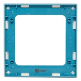 Рамка 1-местная EKF Стокгольм белый с линией цвета синий