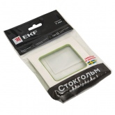 Рамка 1-местная EKF Стокгольм белый с линией цвета зеленый