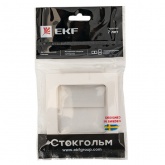 Рамка 1-местная EKF Стокгольм белый