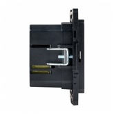 Механизм зарядной розетки EKF 2хUSB тип А и С 2,1А Стокгольм черный