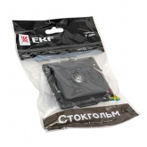 Механизм розетки EKF TV 75Ом 5-862МГц Стокгольм черный