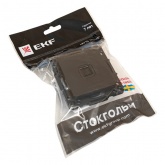 Механизм телефонной розетки EKF RJ11 Стокгольм черный