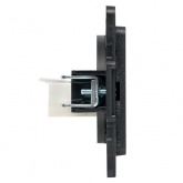 Механизм телефонной розетки EKF RJ11 Стокгольм черный