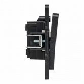 Механизм переключателя 1-клавишного EKF 10А винтовые клеммы Стокгольм черный