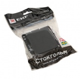 Механизм переключателя 1-клавишного EKF 10А винтовые клеммы Стокгольм черный