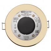 Светильник встраиваемый TDM СВ 01-09 GX53 230 В 50 Гц золото IP54