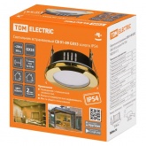 Светильник встраиваемый TDM СВ 01-09 GX53 230 В 50 Гц золото IP54