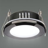 Светильник встраиваемый TDM СВ 01-09 GX53 230 В 50 Гц черный хром IP54