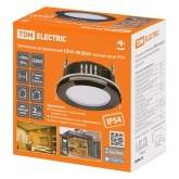 Светильник встраиваемый TDM СВ 01-09 GX53 230 В 50 Гц черный хром IP54