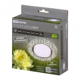 Светильник встраиваемый TDM СВ 03-09 GX53 230В LED подсветка 5 Вт зеркальный/хром
