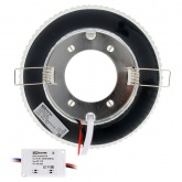 Светильник встраиваемый TDM СВ 03-09 GX53 230В LED подсветка 5 Вт зеркальный/хром