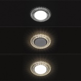 Светильник встраиваемый TDM СВ 03-12 GX53 230В LED подсветка 5 Вт зеркальный/хром