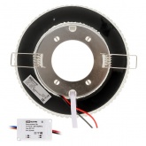 Светильник встраиваемый TDM СВ 03-12 GX53 230В LED подсветка 5 Вт зеркальный/хром