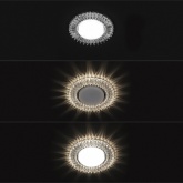 Светильник встраиваемый TDM СВ 03-16 GX53 230В LED подсветка 5 Вт зеркальный/хром