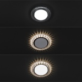 Светильник встраиваемый TDM СВ 03-17 GX53 230В LED подсветка 5 Вт зеркальный/хром