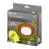 Светильник встраиваемый TDM СВ 03-17 GX53 230В LED подсветка 5 Вт золото/хром