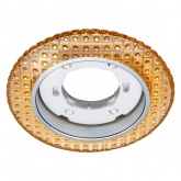 Светильник встраиваемый TDM СВ 03-17 GX53 230В LED подсветка 5 Вт золото/хром