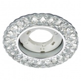 Светильник встраиваемый TDM СВ 03-18 GX53 230В LED подсветка 5 Вт зеркальный/хром