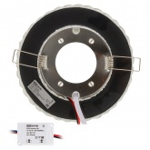 Светильник встраиваемый TDM СВ 03-18 GX53 230В LED подсветка 5 Вт зеркальный/хром