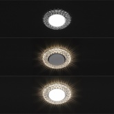 Светильник встраиваемый TDM СВ 03-18 GX53 230В LED подсветка 5 Вт зеркальный/хром