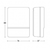 Выключатель сумеречный настенный накладной NM 2000 IP 54 1000Вт 2-10лк Steinel белый