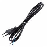 Шнур для бра ЭРА UX-ШВВП-1,8m-B ШВВП 2x0,5мм2 1,8м черный