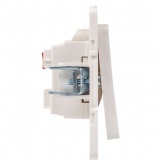 Механизм переключателя 1-клавишного EKF 10А винтовые клеммы Стокгольм белый