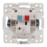Механизм переключателя 1-клавишного EKF 10А винтовые клеммы Стокгольм белый
