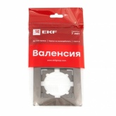 Рамка 2-местная горизонтальная EKF PROxima Валенсия графит