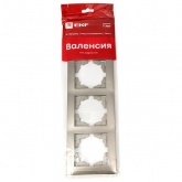 Рамка 4-местная горизонтальная EKF PROxima Валенсия кашемир