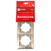 Рамка 3-местная горизонтальная EKF PROxima Валенсия кашемир