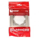 Рамка 1-местная горизонтальная EKF PROxima Валенсия кашемир