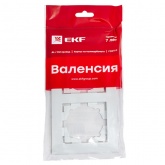 Рамка 2-местная горизонтальная EKF PROxima Валенсия сталь