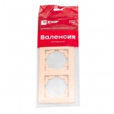 Рамка 3-местная горизонтальная EKF PROxima Валенсия кремовый