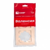 Рамка 2-местная горизонтальная EKF PROxima Валенсия кремовый