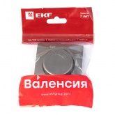 Лицевая панель светорегулятора EKF PROxima Валенсия графит