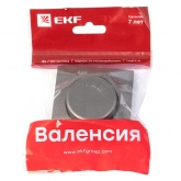 Лицевая панель светорегулятора EKF PROxima Валенсия сталь