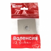 Лицевая панель розетки EKF PROxima TV 1-местная 75Ом 5-862МГц Валенсия кашемир