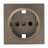 Лицевая панель розетки 1-местной с/з со шторками EKF PROxima Валенсия кашемир