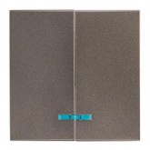 Лицевая панель переключателя 2 - клавишного с индикатором EKF PROxima Валенсия графит