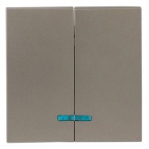 Лицевая панель переключателя 2 - клавишного с индикатором EKF PROxima Валенсия кашемир