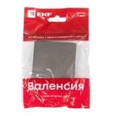 Лицевая панель выключателя 1 - клавишного EKF PROxima Валенсия графит