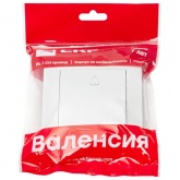 Кнопка с пиктограммой звонка EKF PROxima 10А IP20 Валенсия белый