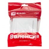 Выключатель 1-клавишный EKF PROxima 10А IP20 Валенсия белый