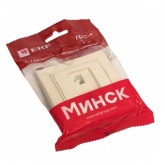 Розетка EKF Basic RJ-45+RJ-11 2-местная IP20 Минск бежевый