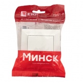 Кнопка с пиктограммой звонка EKF Basic 10А IP20 Минск белый