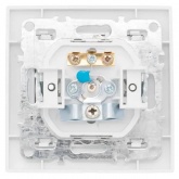 Розетка EKF Basic TV 1-местная 75Ом 5-862МГц IP20 Минск белый