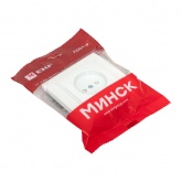 Розетка 1-местная без заземления со шторками EKF Basic 10А IP20 Минск белый