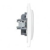 Розетка 1-местная без заземления со шторками EKF Basic 10А IP20 Минск белый