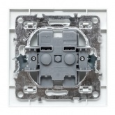 Розетка 1-местная без заземления со шторками EKF Basic 10А IP20 Минск белый